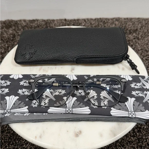 Chrome Hearts Vertical Smile II Black/Silver Glasses
